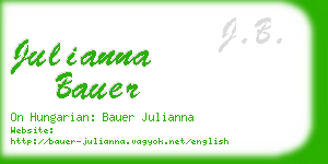 julianna bauer business card